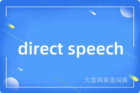 direct speech